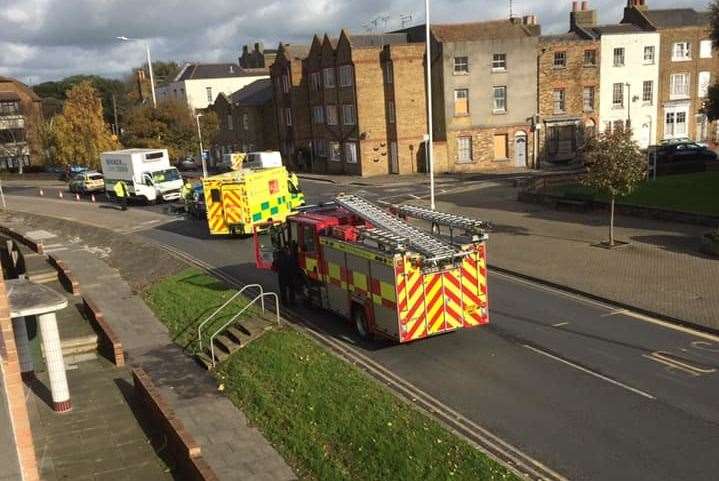 The scene of the crash in Margate. Picture credit: Karen Chantler. (21115783)