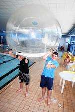 Adam Steele, 16 and his friend Daniel Foreman, 18 preparing to enter