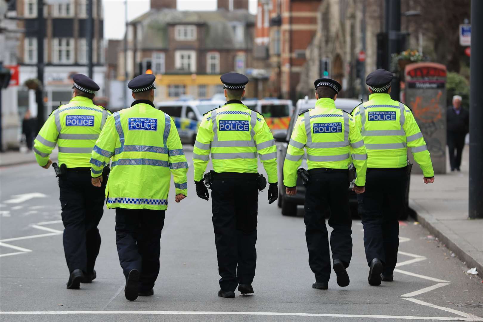 Police activity at the scene following the terror attack in Streatham High Road (Aaron Chown/PA)