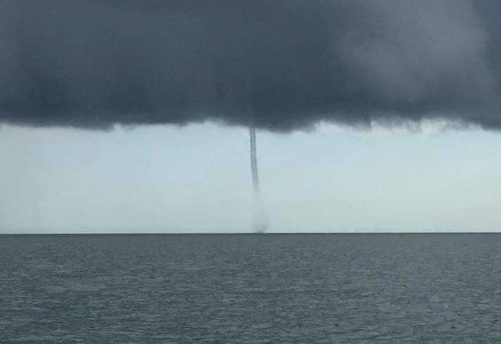 Waterspouts spotted off coast near Whitstable and Herne Bay