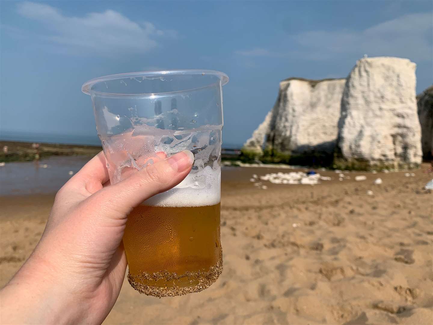 A pint of Botany Bay Lager was the perfect refreshment