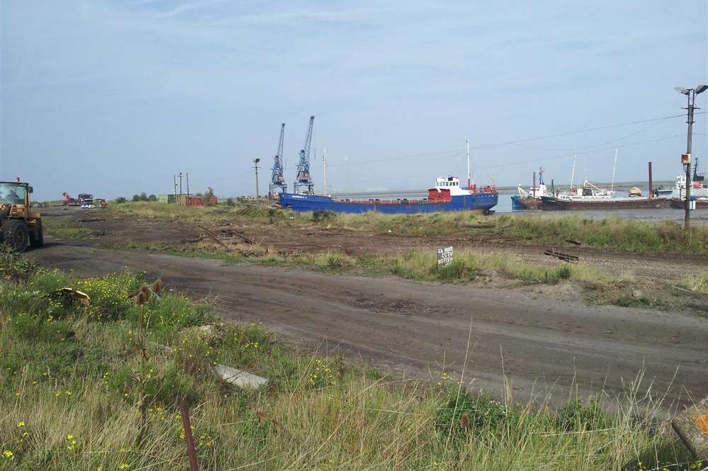 Railway tracks, which transported goods from Invicta Merchant Bar Ltd to Coal Washer Wharf, are in the process of being taken up