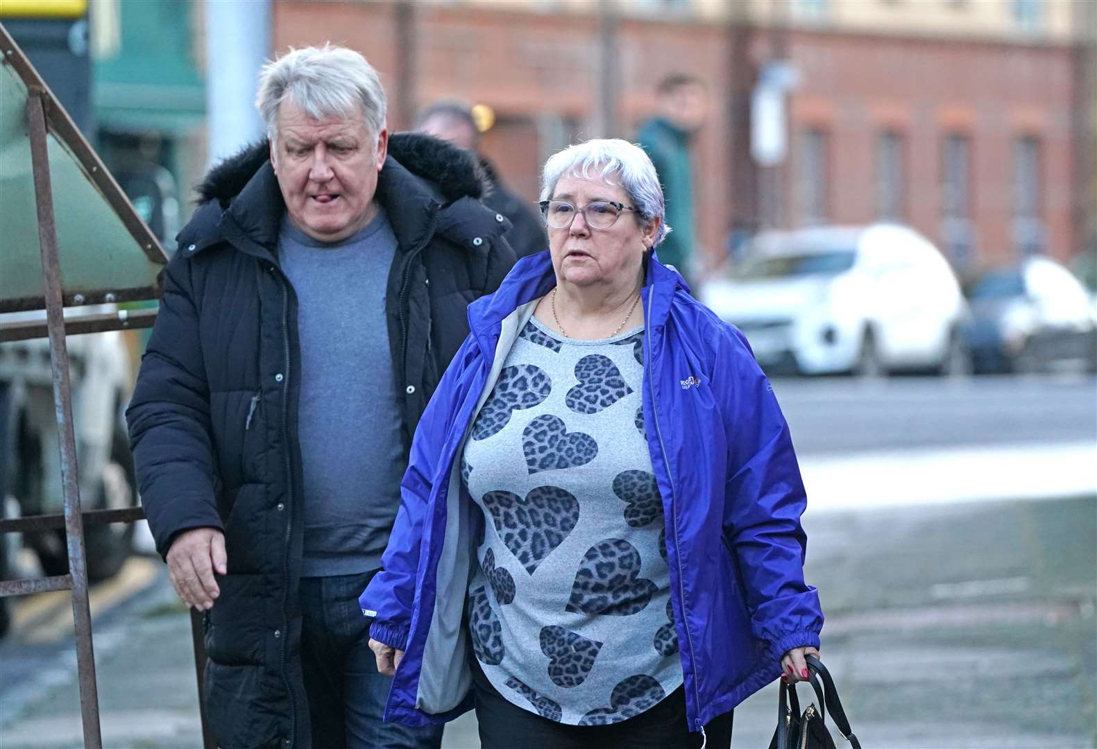 Mother of the victim, Margaret McKeich arrives at the High Court in Glasgow (Andrew Milligan/PA)