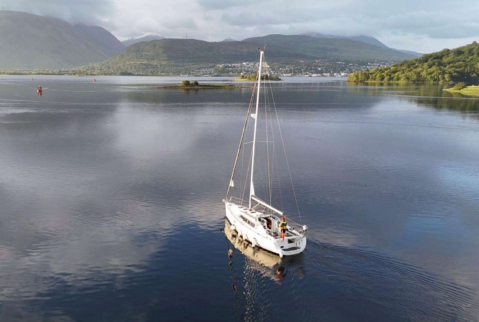 The mum-of-two passed through Fort William in Scotland. Picture: Jo Fray