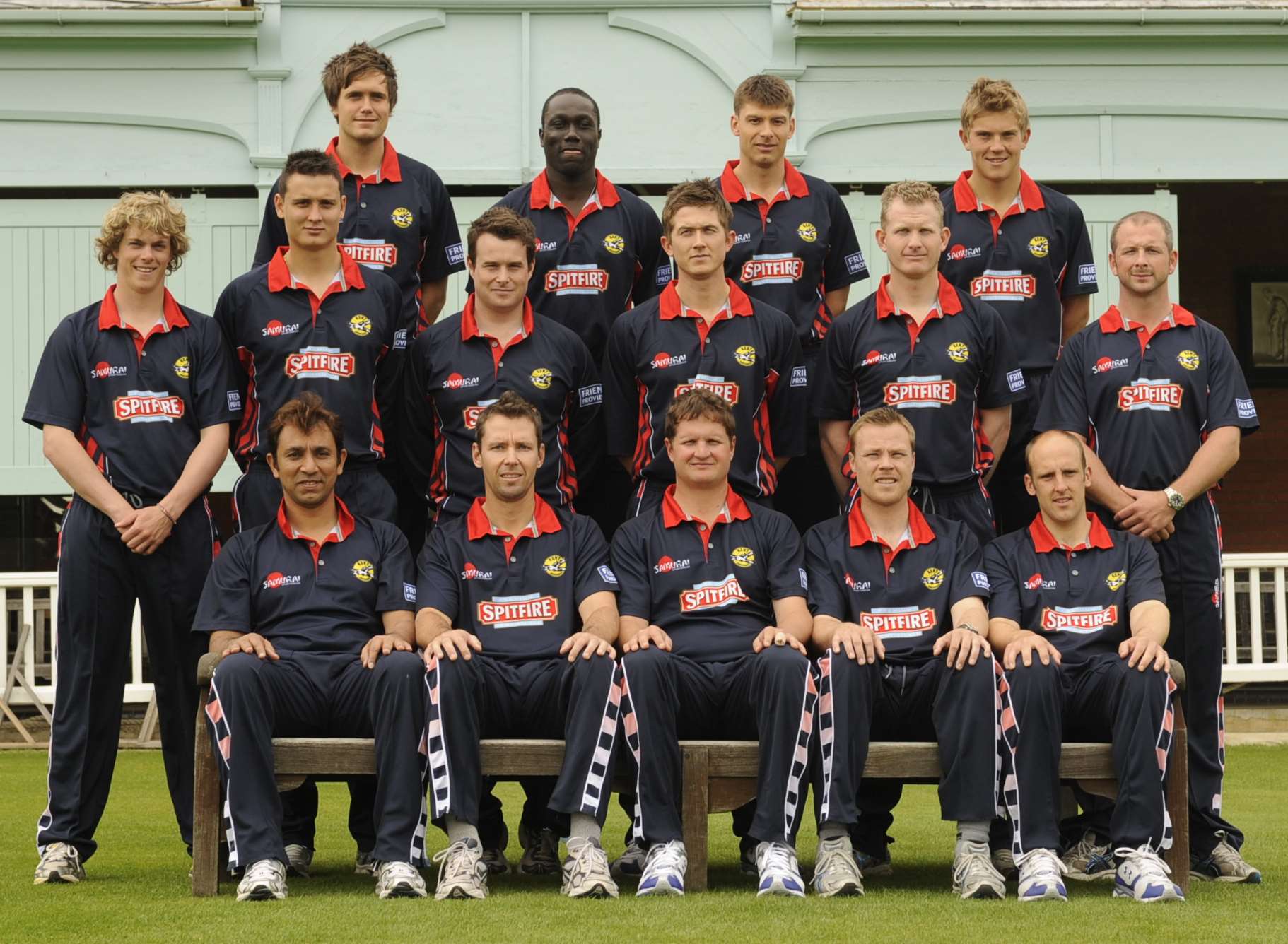 Top right is Charlie Hemphrey in Kent's 2009 squad photo Picture: Barry Goodwin
