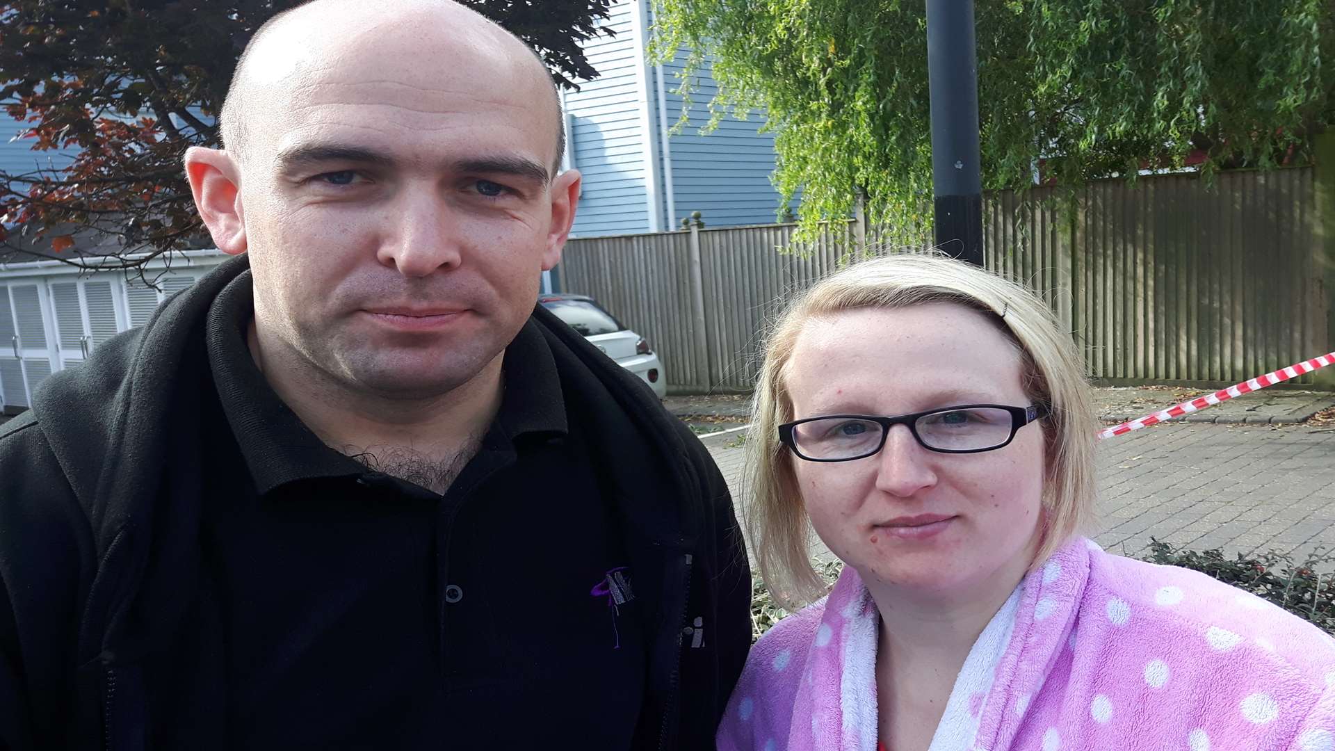 Leigh-Anne Osborne escaped from the fire with her 9 month old baby while husband James was at work