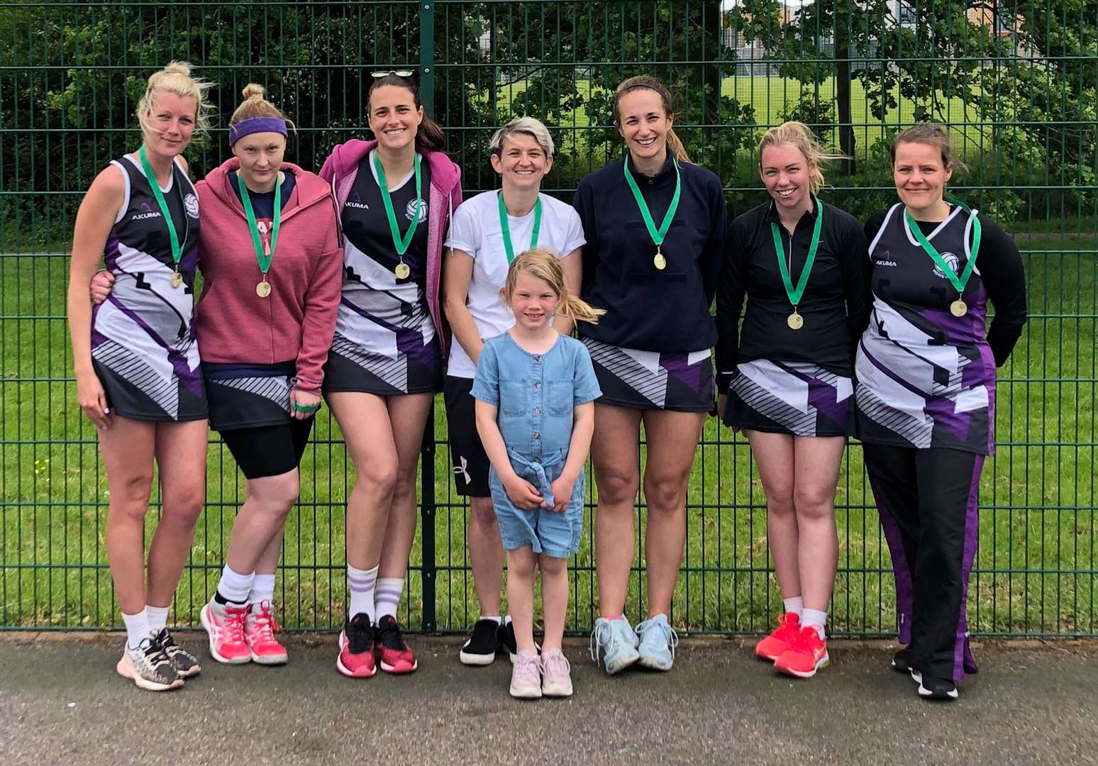 Winners of the Ashford Netball League summer tournament - Homewood. Picture: Sian Tempest