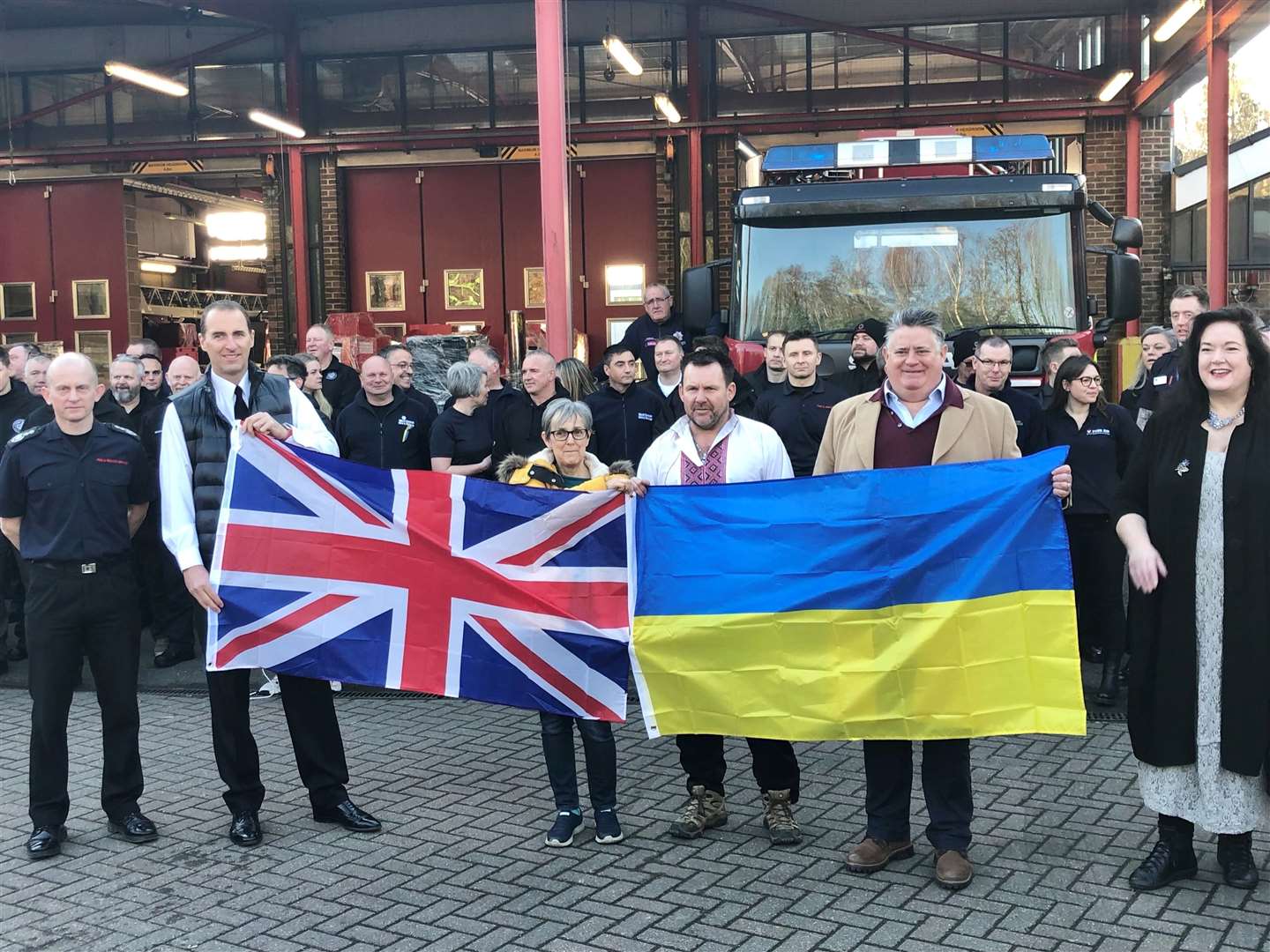 Fire Aid convoy departs from Ashford (55551795)