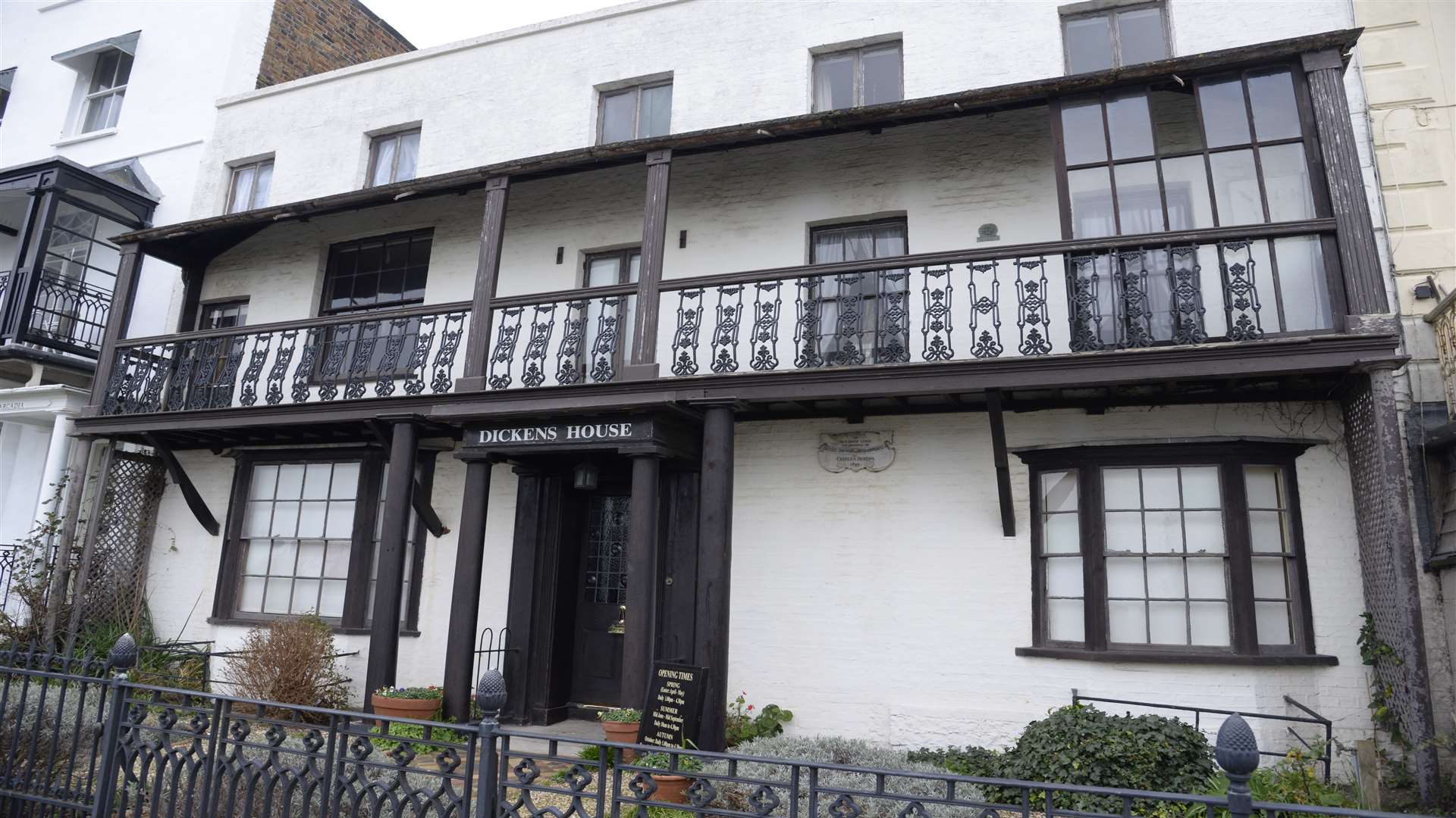 The Dickens House Museum in Victoria Parade, Broadstairs