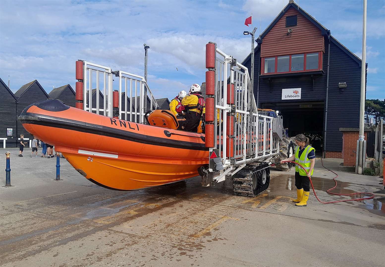 Whitstable RNLI lifeboat Lewisco was deployed at 4.20pm. Picture: RNLI/Chris Davey