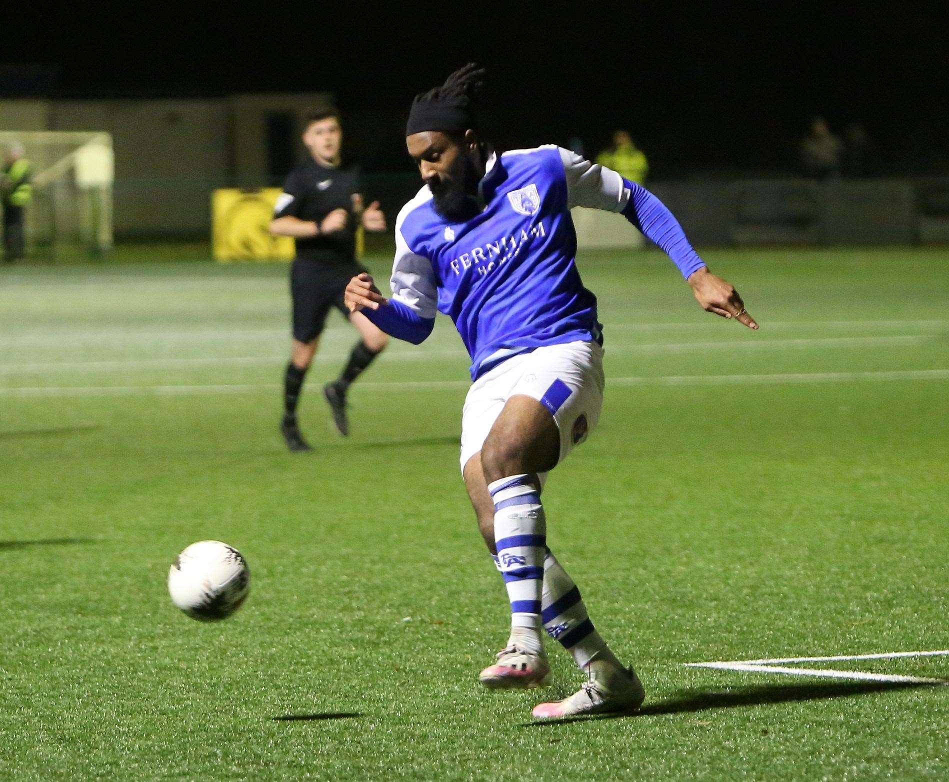 Jordan Greenidge in action for Tonbridge. Picture: David Couldridge