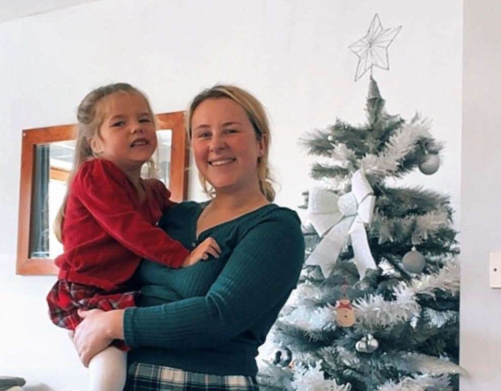 Hallie Spree and mum Rachael Swadling, from Gillingham