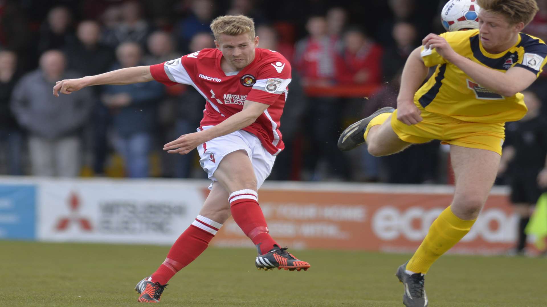 Jordan Parkes has agreed to stay at Ebbsfleet United next season Picture: Ruth Cuerden