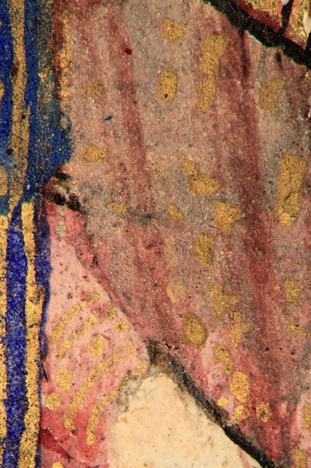 St Catherine’s robe painted in insect-based organic pink (Katie Young/Fitzwilliam Museum/PA)