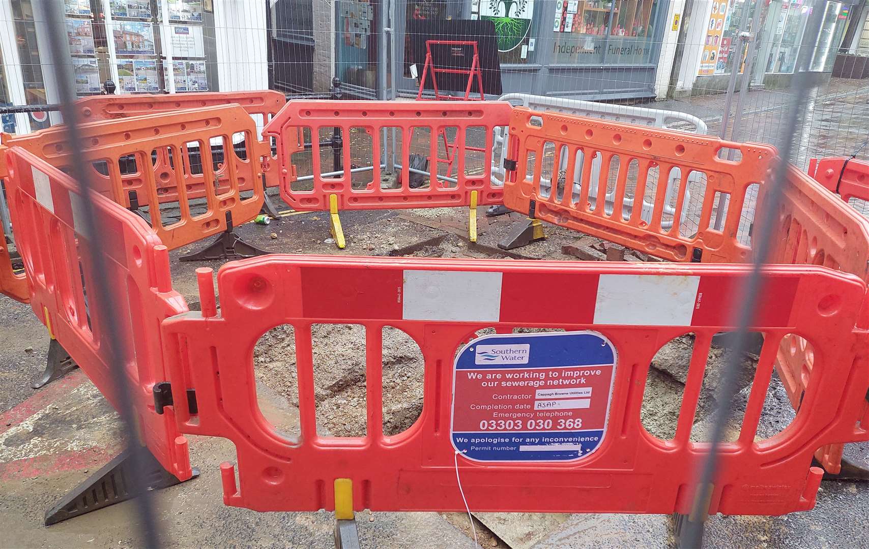 Works started in the Lower High Street earlier this month
