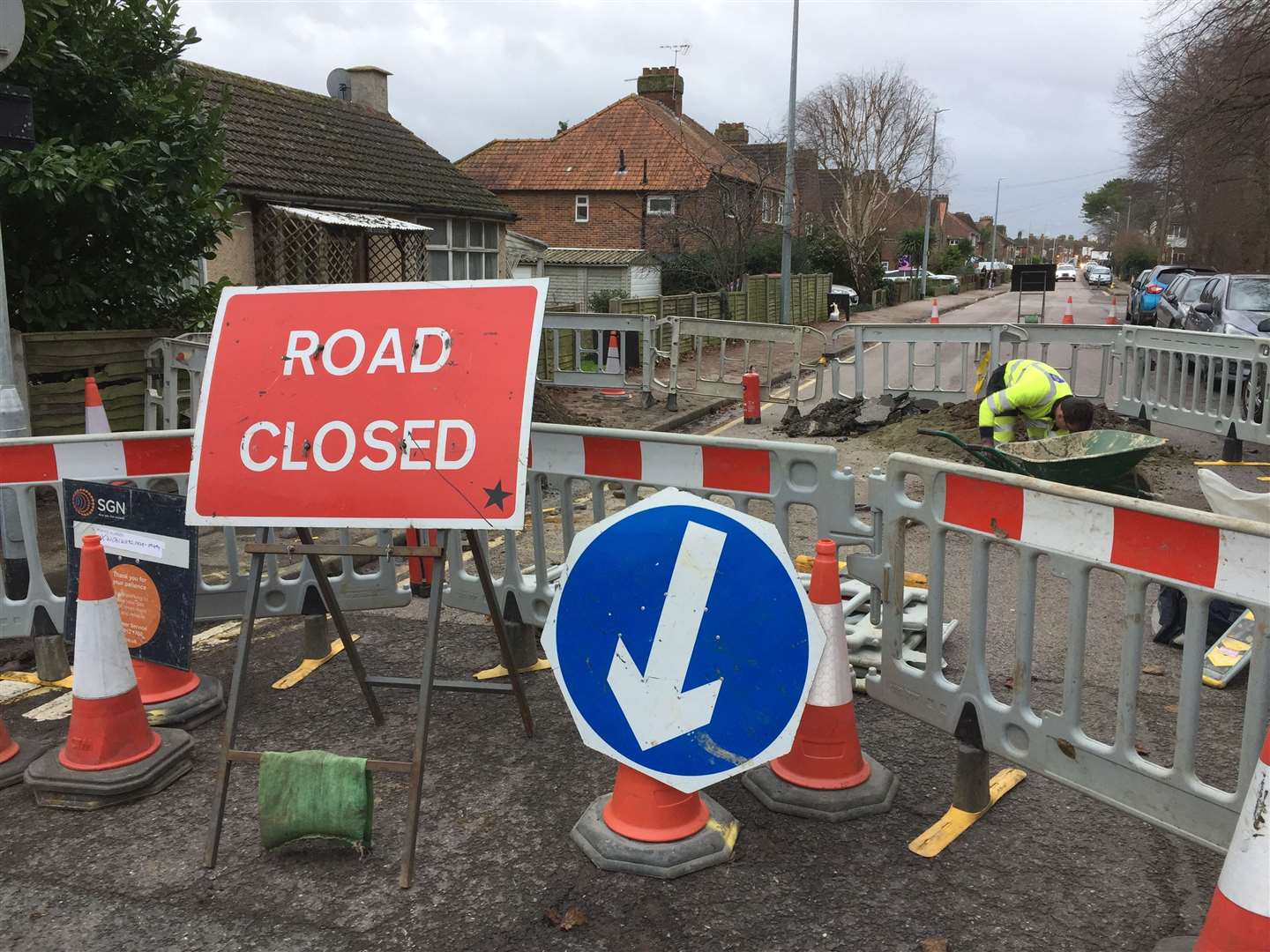 Forty Acres Road in Canterbury closed after gas leak