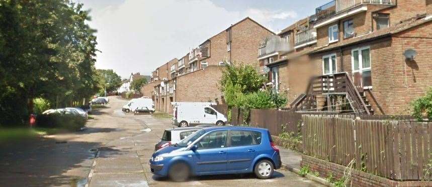 The incident took place in Ebbsfleet Walk, in Northfleet. Picture: Google Maps