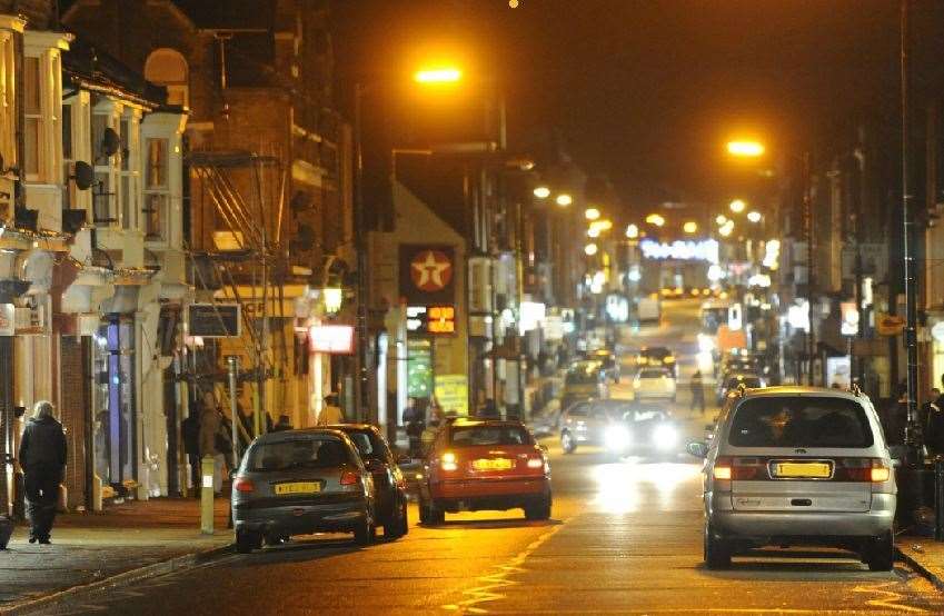 The men were seen dumping the rubbish in Herne Bay High Street, pictured