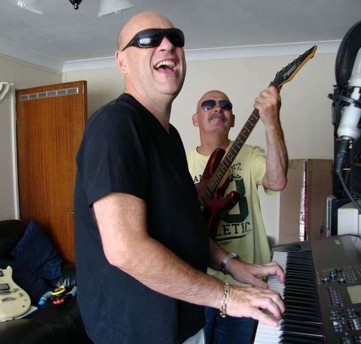 Tony Frost, on the piano, and Phil Mitten, playing the guitar. Picture: Phil Mitten
