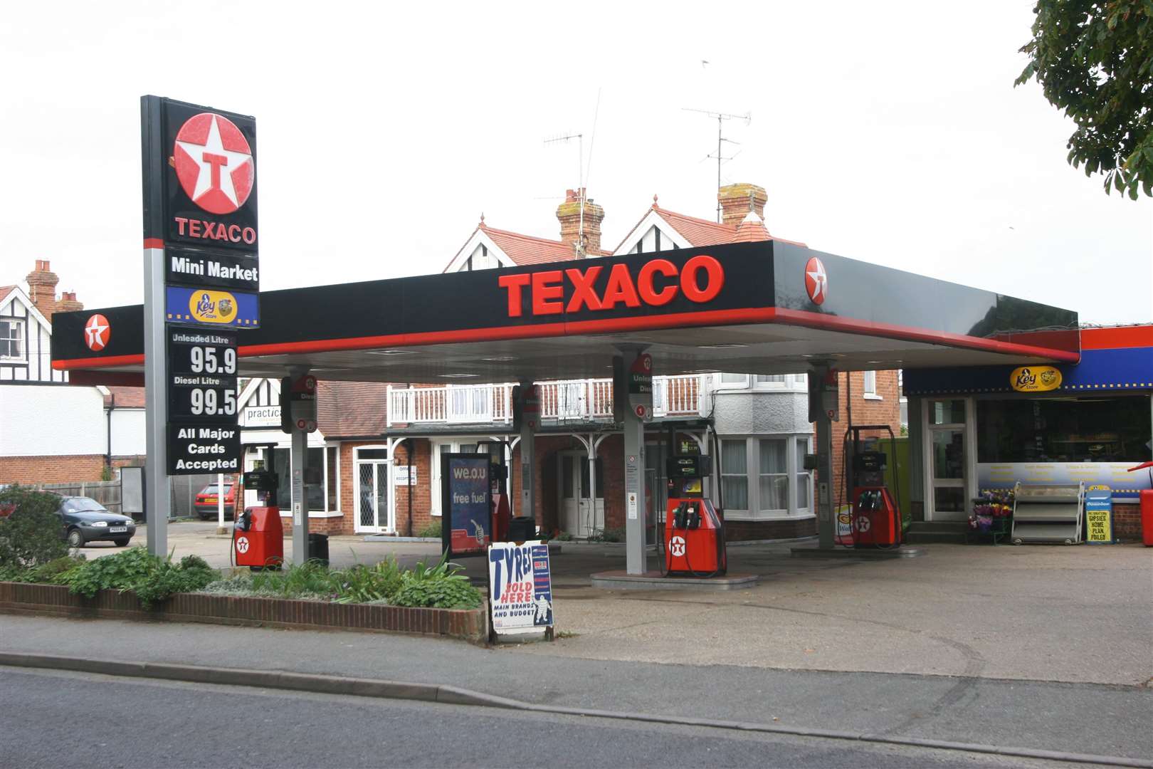 The Texaco garage in its heyday