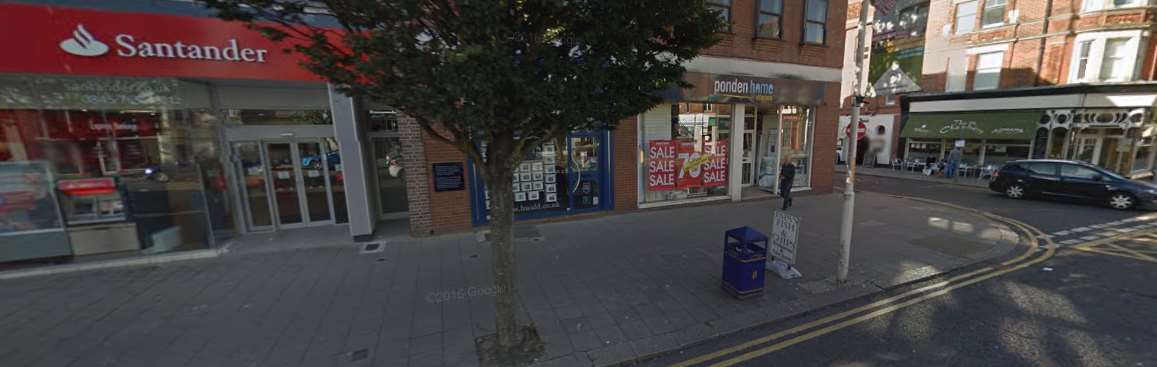 The pavement between Chambers and Santander, where the alleged attack happened. Picture: Google