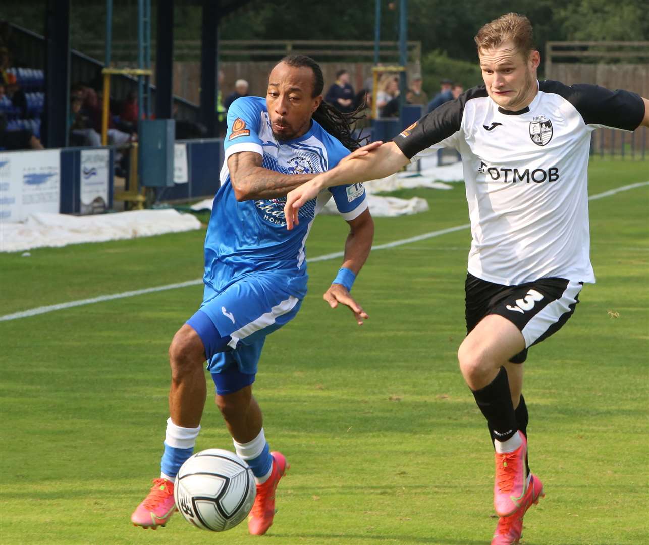 Winger Ricky Modeste, left, is back from injury. Picture: David Couldridge