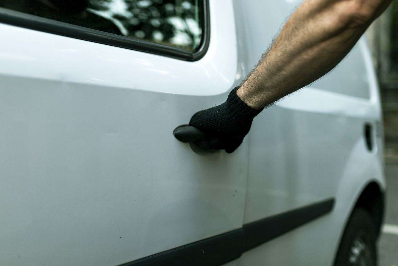 Seven cars were broken into. Stock picture