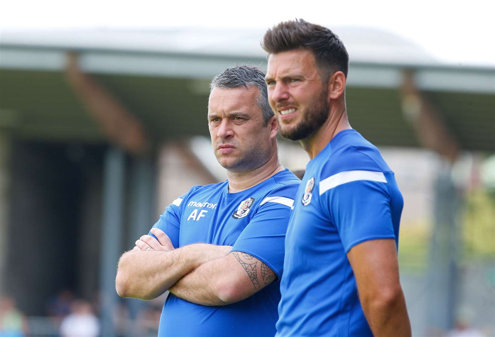 Dartford joint-managers Adam Flanagan and Jamie Coyle Picture: Andy Jones