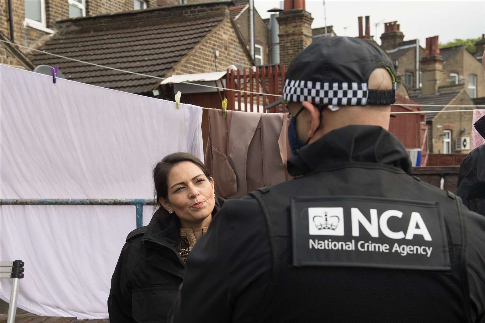 Home Secretary Priti Patel was present at the operation (Stefan Rousseau/PA)