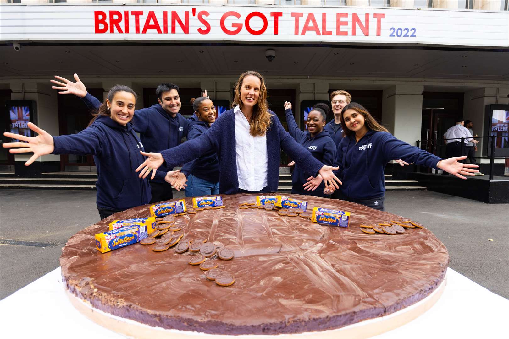 Frances Quinn, who won The Great British Bake Off in 2013, beat her previous Jaffa Cake record from 2017 (David Parry/PA)