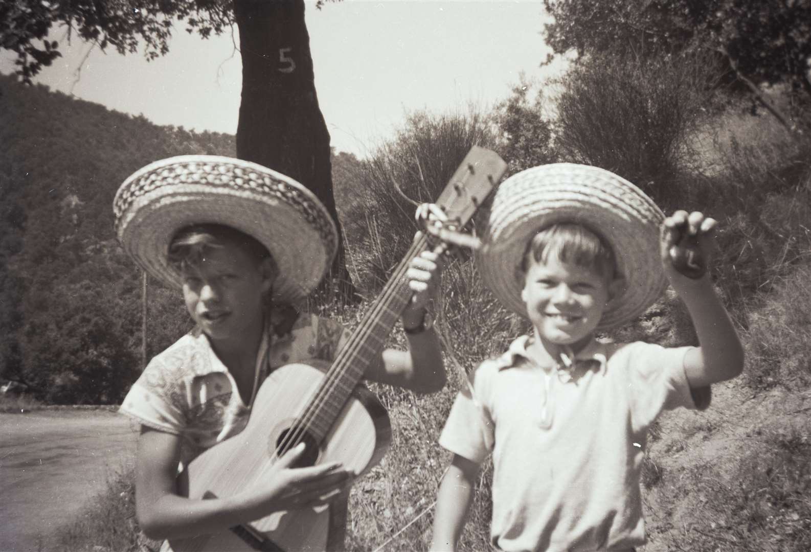 A young Chris Jagger (right) with brother Mick. Image from Talking to Myself, by Chris Jagger