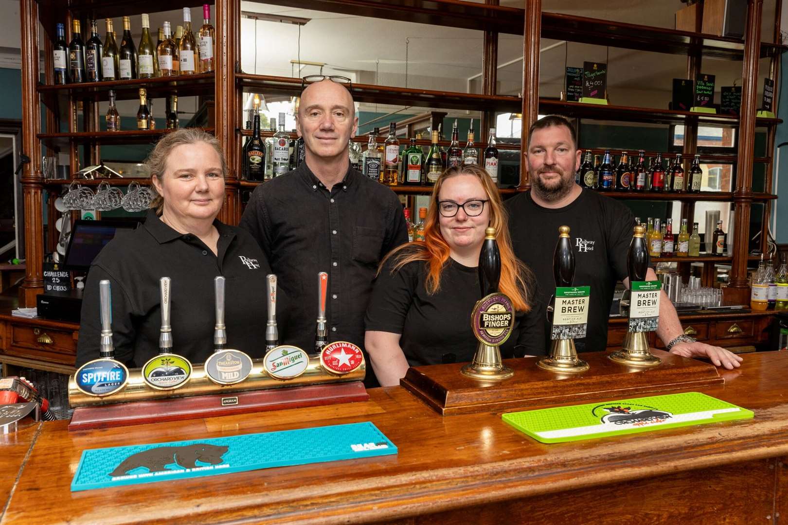 The new management and staff team at The Railway Hotel in Faversham. Picture: Shepherd Neame