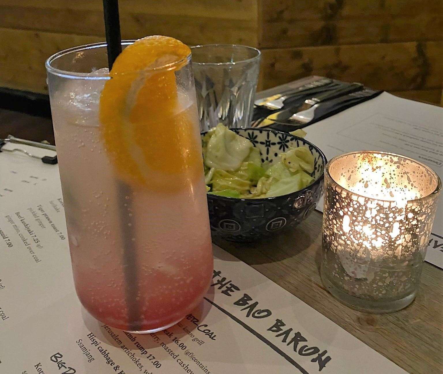 The blood orange mule mocktail at The Bao Baron in Folkestone