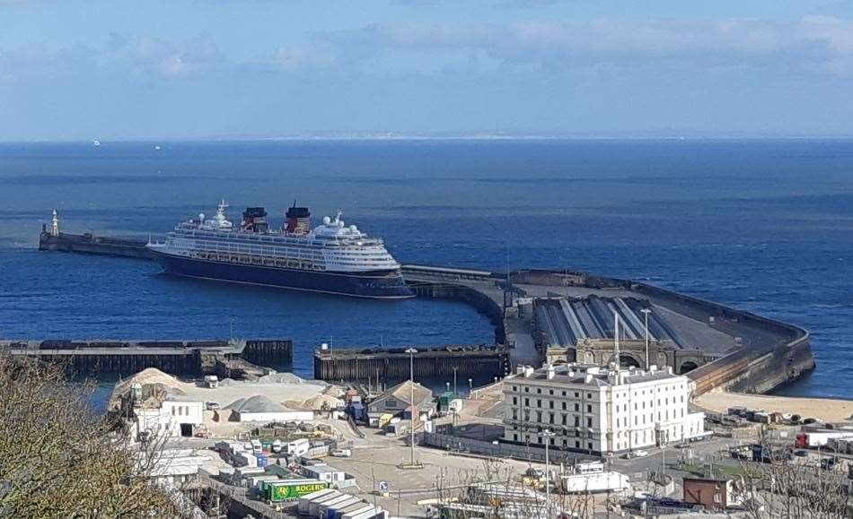 Admiralty Pier, which is the western boundary of Dover Harbour. Picture: Sam Lennon