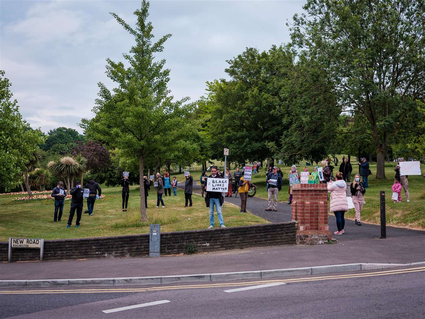 A Black Lives Matter Protest took place at Jackson Fields, Rochester Photo: Yousef Al Nasser