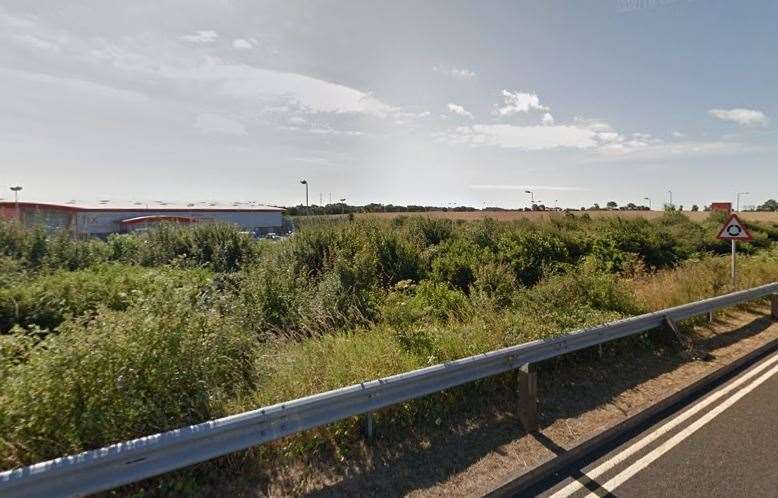 Both the port health and HMRC sites will be at Whitfield. Picture: Google Maps