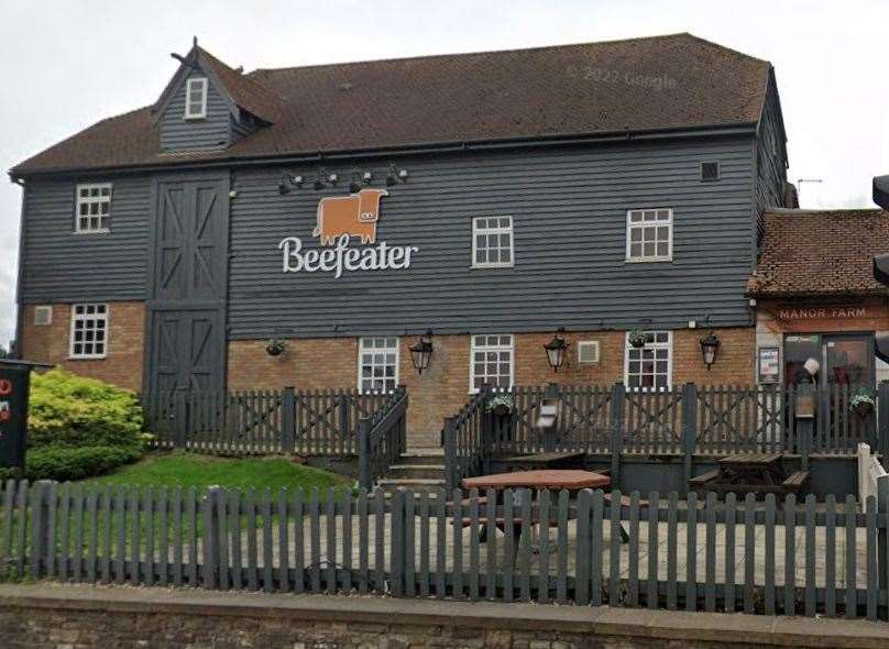 Manor Farm Beefeater on Rainham High Street may be impacted by the planned closure of 126 of its sites. Photo: Google Maps