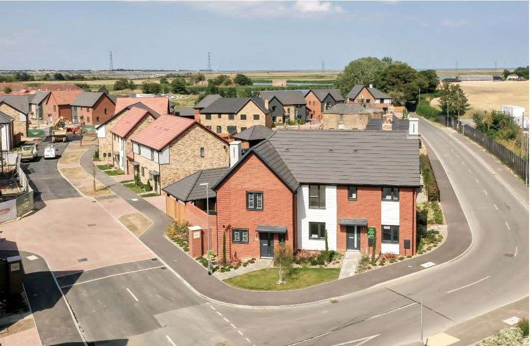 The Faversham Lakes housing estate. Picture: JCN Design & Planning