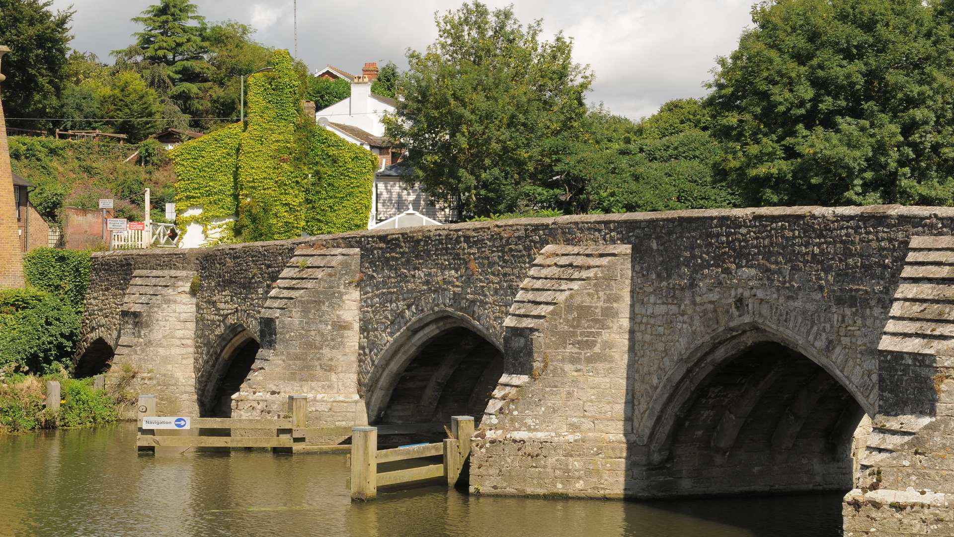 East Farleigh Bridge. Stock image