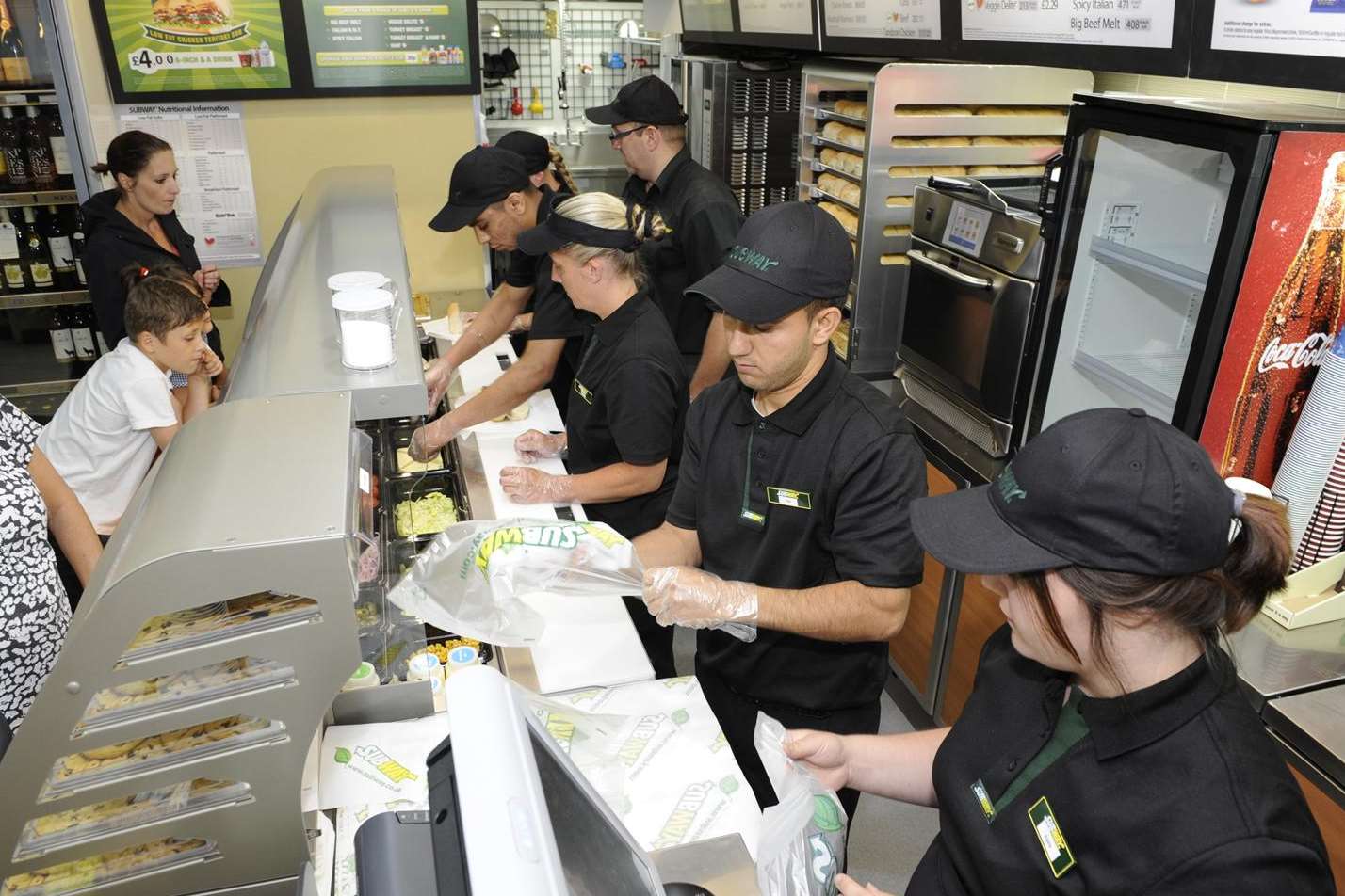 The new Subway counter inside Simply Fresh