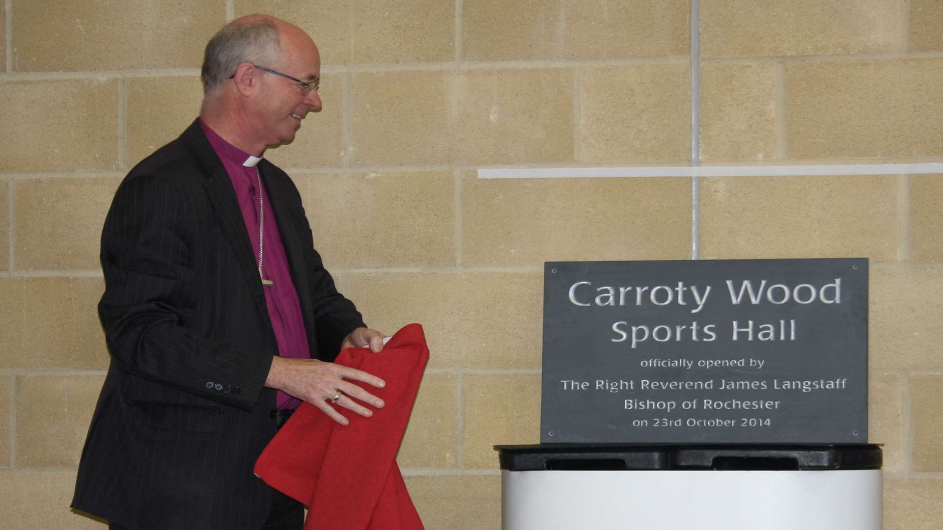 The Diocese of Rochester unveiling the plaque