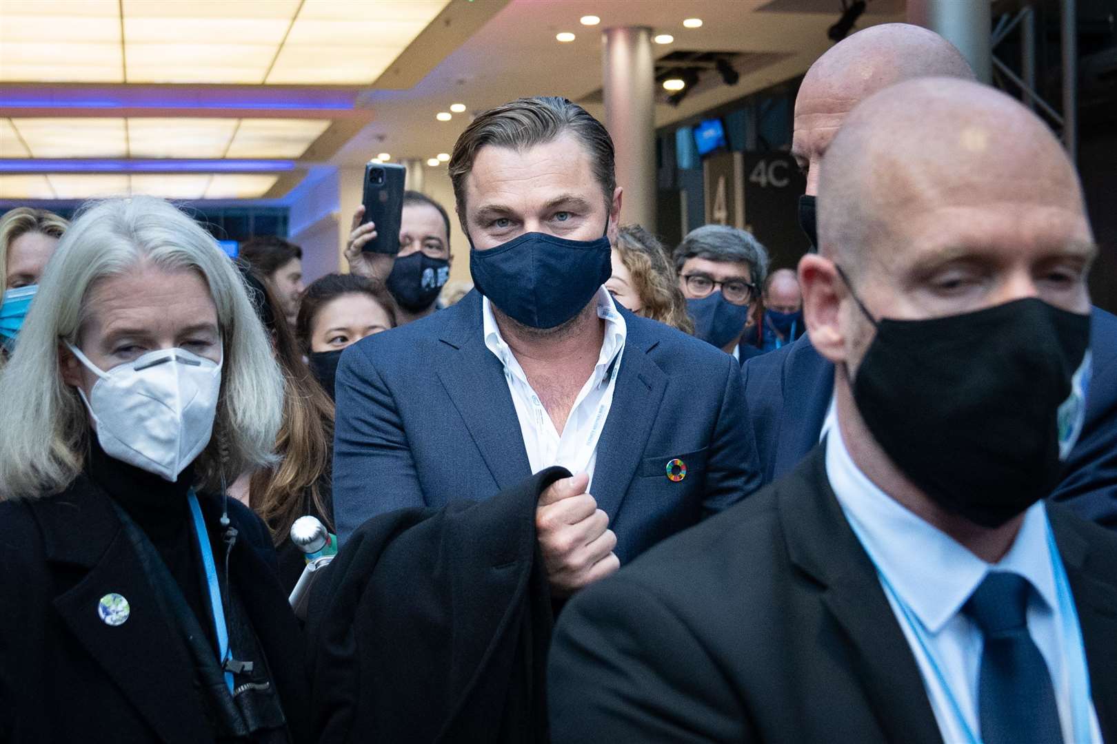 Leonardo DiCaprio spotted at the summit (Stefan Rousseau/PA)