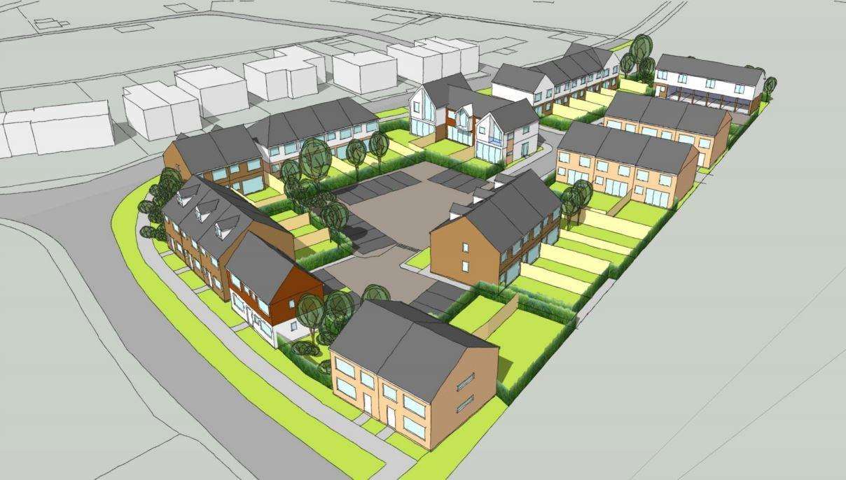 Sketches of the 30 proposed homes in New Romney on Cockreed Lane junction. Credit: Designscape Consultancy Ltd Design and Access statement (5943952)