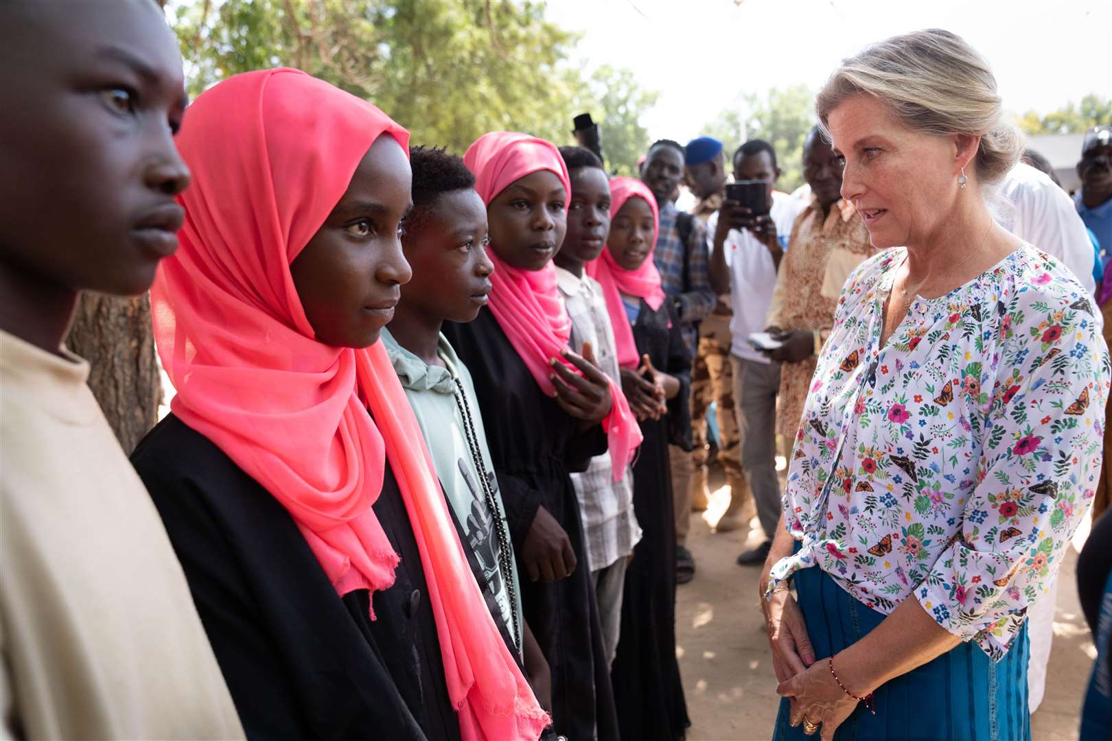 The duchess met refugees fleeing to Chad to escape the civil war in Sudan (Stefan Rousseau/PA)