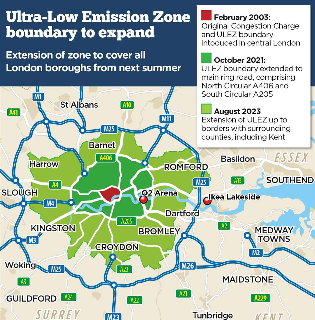 Ulez expanded to include whole of outer London