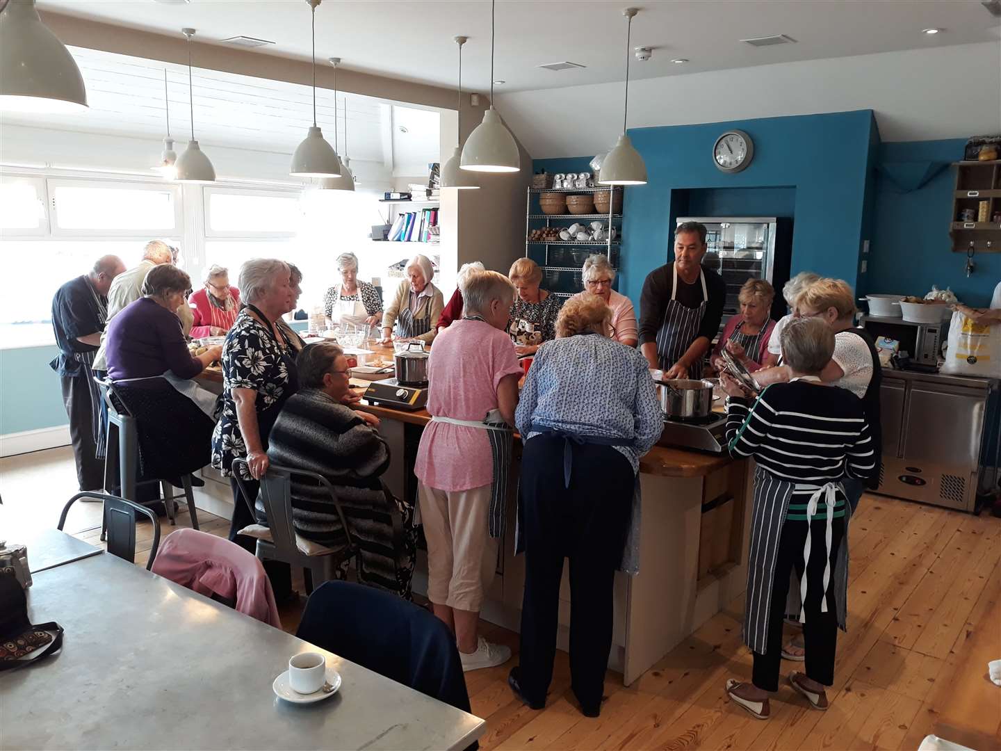 Pieter Van Zyl of Chequers Kitchen leads a cookery workshop
