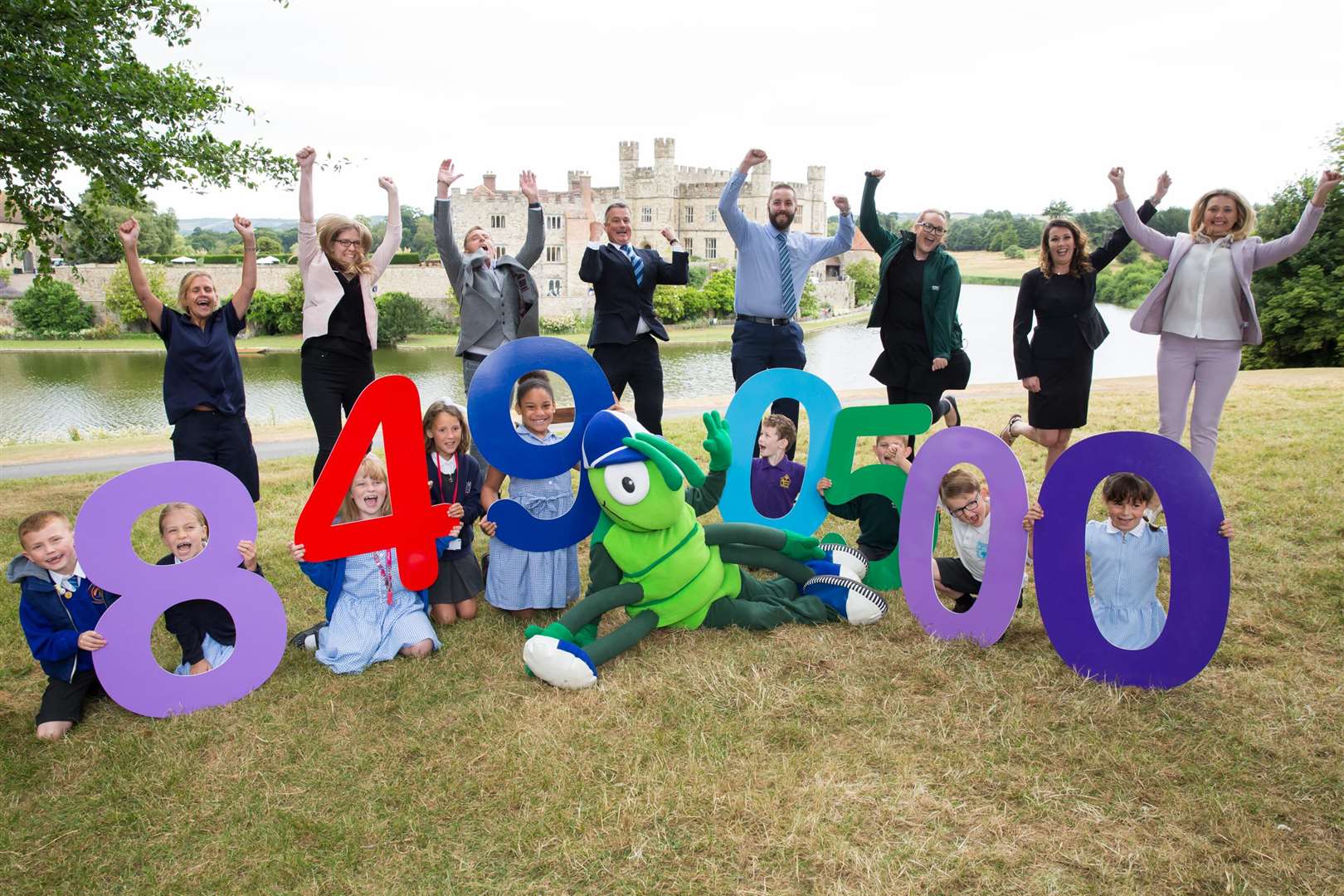 The total number of Buster's Book Club home-reading minutes for 2016/17 were revealed at Leeds Castle.