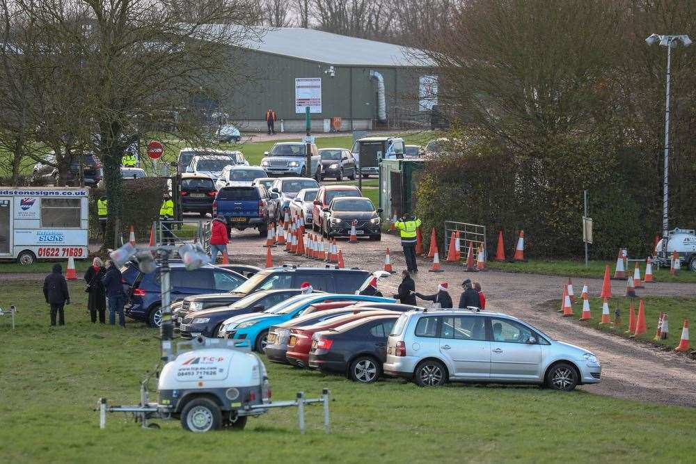 The Winter Wonderland car park at Detling. Picture: UKNewsInPictures