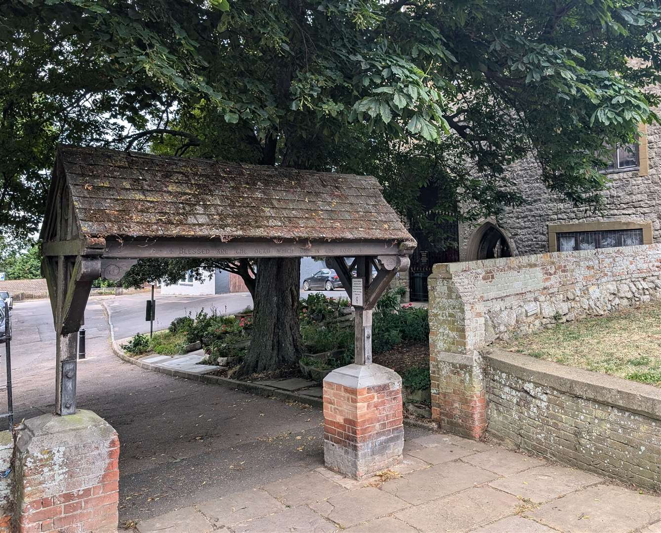 The lychgate has been reconstructed as part of repairs to Minster Abbey, Sheppey. Picture: Swale council