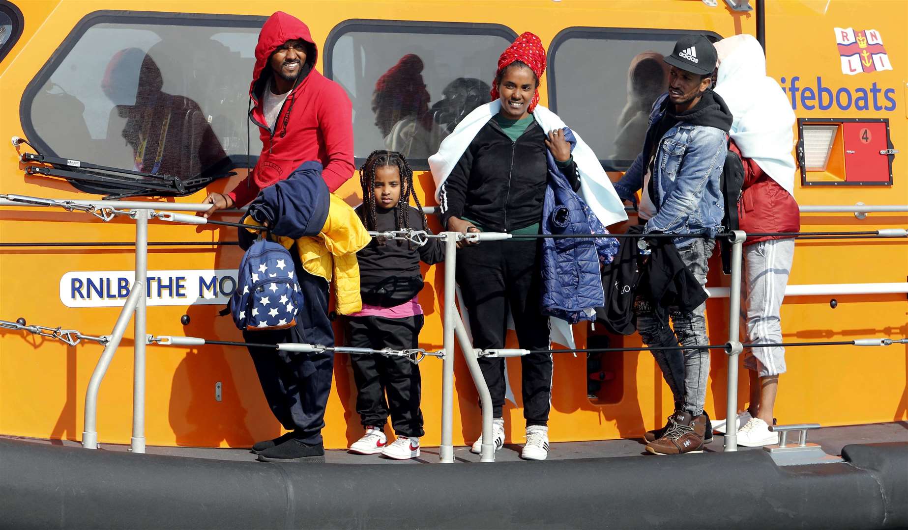 People arriving in Kent. Picture: Sean Aidan